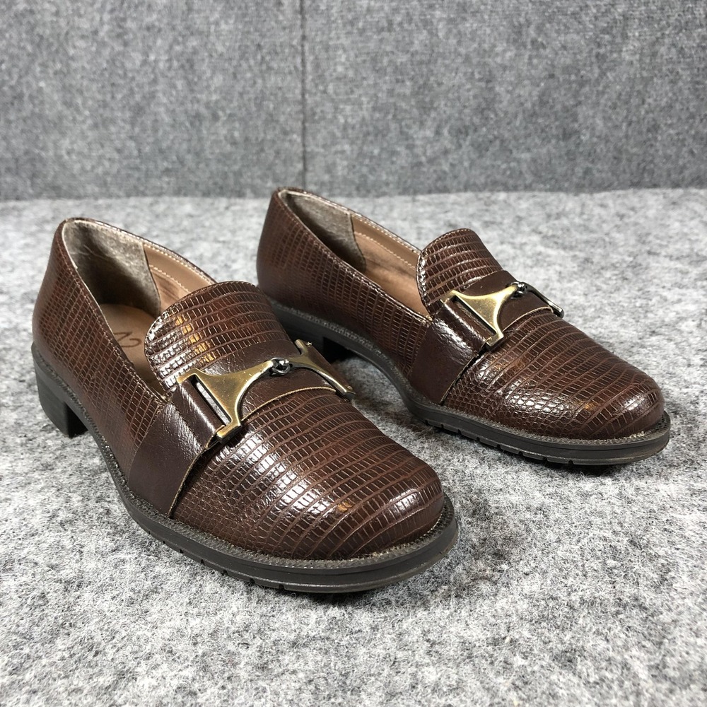 A2‎ By Aerosoles Shoes Womens Size 6.5 Brown Sleigh Ride Loafer Slip On